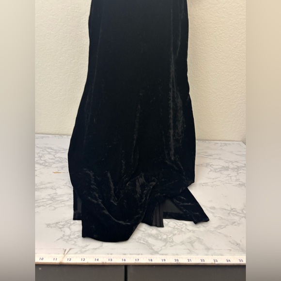 Splendid Dress Womens Black Sz M Spaghetti Strap Strappy Velour Velvet​ - Picture 2 of 9